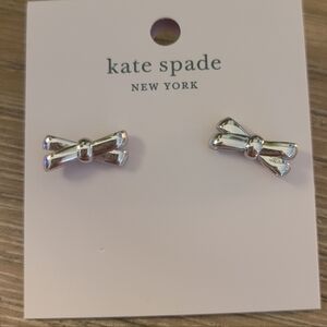 Kate Spade Silver Double Bow Earrings